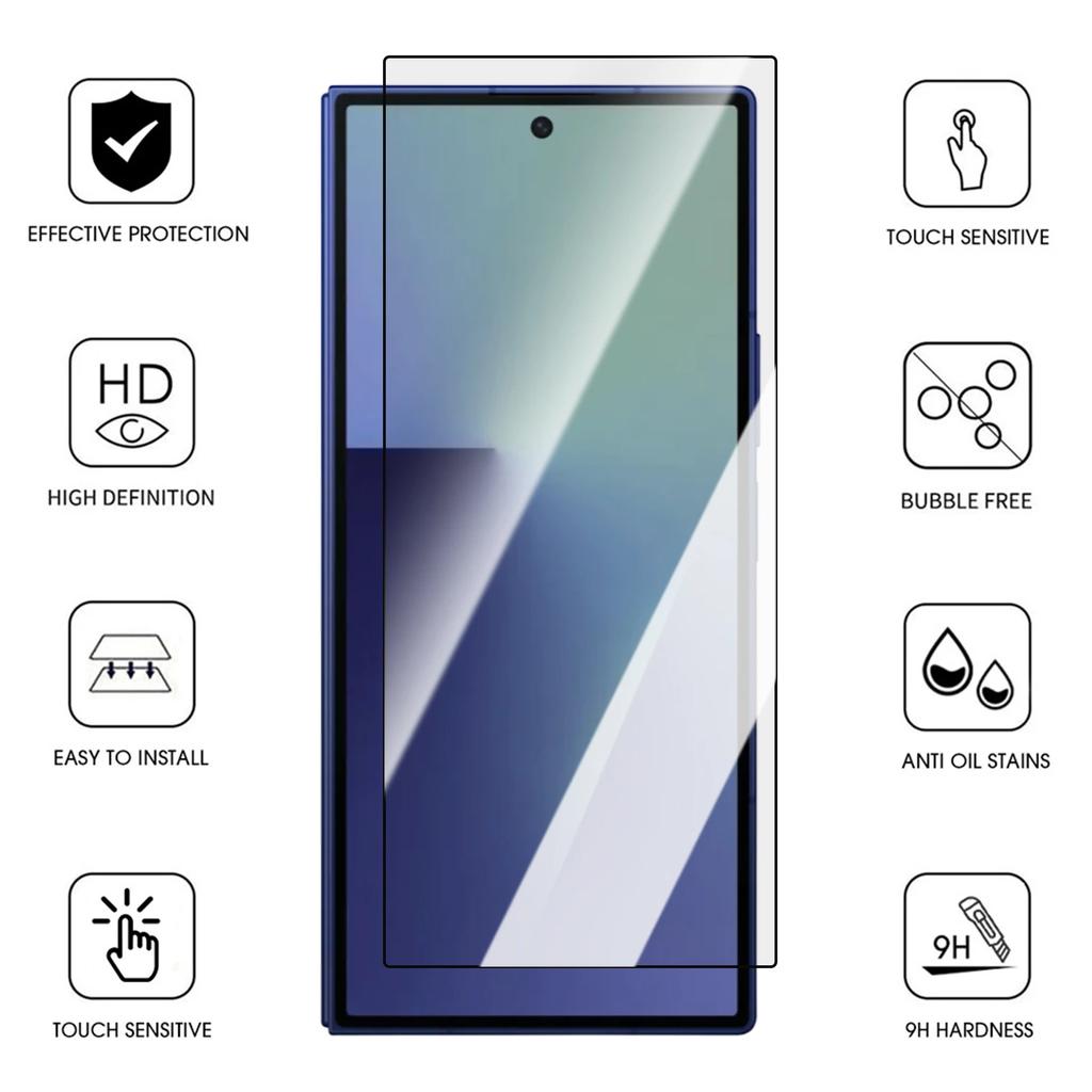 1-3Pcs Privacy Tempered Glass Screen Protector For Samsung Galaxy Z Fold 8 7 6 5 One-Click Auto Install Anti-Scratch Full Cover