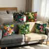 Fashion Tropical Jungle Flowers Plants Comfortable soft Pillow Case for Sofa Room Home office Decor and Protective Covers