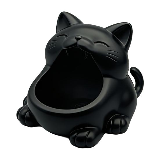 Key Storage Box, Big-Mouthed Cat Design Key Holder, Large Opening Key Organizer for Keys Jewelry Small Items
