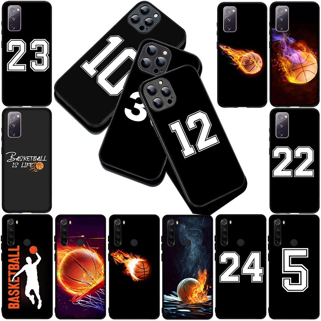 Number Football Basketball 10 24 Phone Cover Case for Samsung Galaxy A35 A36 A55 A26 A05 A06 A14 A50 A51 A53 A54 A12 A13 A23