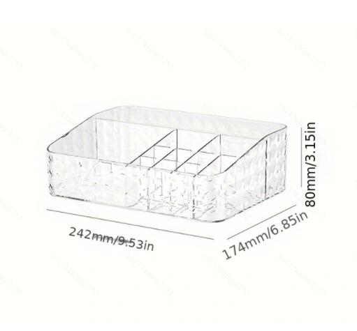 Transparent Storage Box Makeup Organizer Cosmetic Display Case Jewelry Organizer Desktop Holder Clear Makeup Organizer