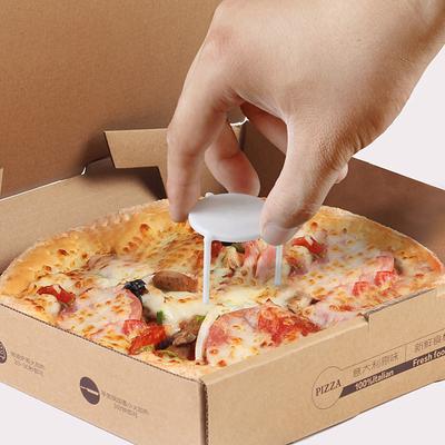 100 buc. Suport pentru economisitor de pizza. Trepied din plastic alb. Instrument de copt
