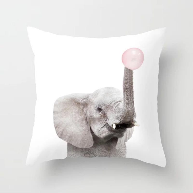 Decorative Pillowcases Cute Animals Home Decor Car Cushion Covers Sofa