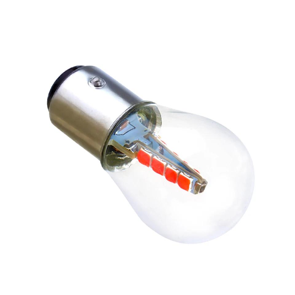 1X 1157 LED Bay15d P21 5w Car Light Glass Bulb S25 SMD White 12v 6000K Auto Vehicle Reverse Lamp Drop Shipping Supported белый
