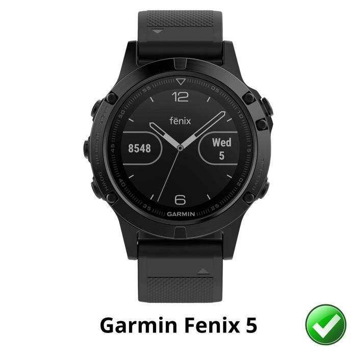 Protector ecran pentru Garmin Fenix 5 [Pachet 6] Folie de protecție din plastic rezistentă ultra subțire Phonillico