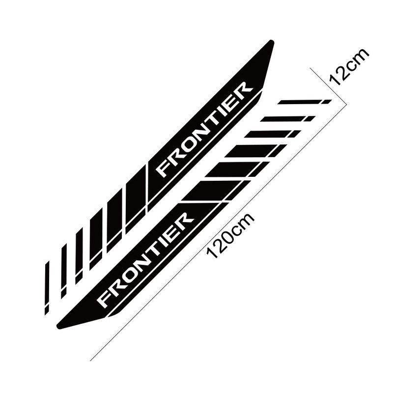 Pickup Rear Trunk Side Decals For Nissan Frontier NP300 Car Stickers Truck Graphic Vinyl Decor Cover Auto Exterior Accessories