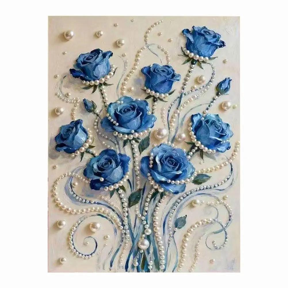 

DIY Pearl Diamond Dots Paintings Picture Arts Craft with Frame 11.81x15.75in for Adults Beginners Gem Art D9M2