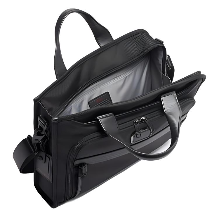 New TUMI Alpha 3 Nylon Handbag, Laptop Bag, Briefcase Men's Black 02603110D3