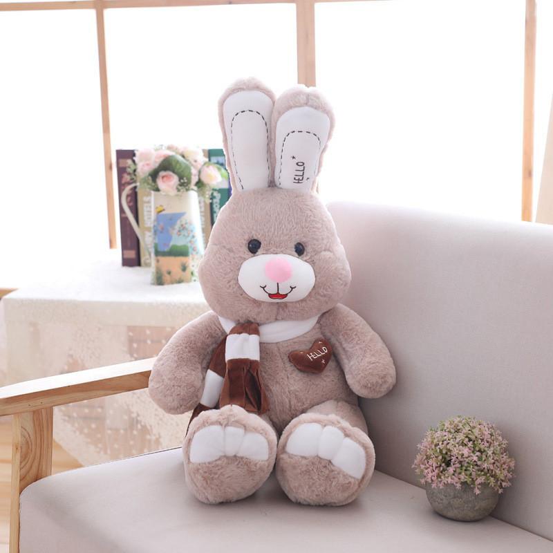 Adorable Large Bunny Plush Toy With Soft Pp Cotton Filling For Girls Ideal For Cuddling And Sleeping