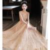 Evening Dress Women's Banquet Temperament Light Luxury Niche Style French Sense Host Princess Dress Bar Mitzvah Girl