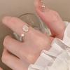 Y2K White Crystal Irregular Ring Set Vintage Shiny Zircon Opal Open Ring for Women Kpop Punk Girl Party Jewelry Gifts 2026