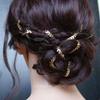Catena per Capelli Vintage Color Oro per Donne Tendenza Frangia Metallica Fascia Intrecciata Accessori per Capelli Coda di Cavallo Copricapo da Matrimonio
