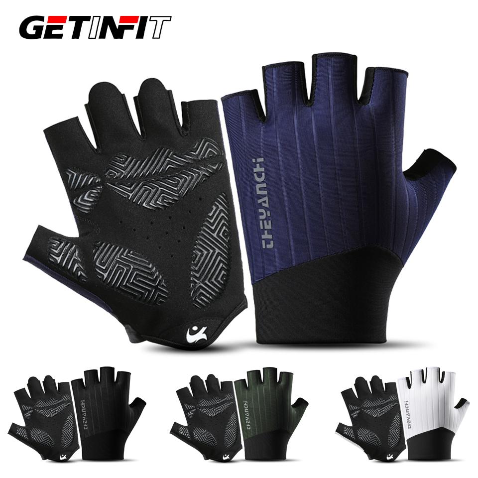 GETINFIT 1Pair Half Finger Cycling Gloves Non slip Breathable New Summer Outdoor Sports Bicycle Riding Gloves Men Women Unisex