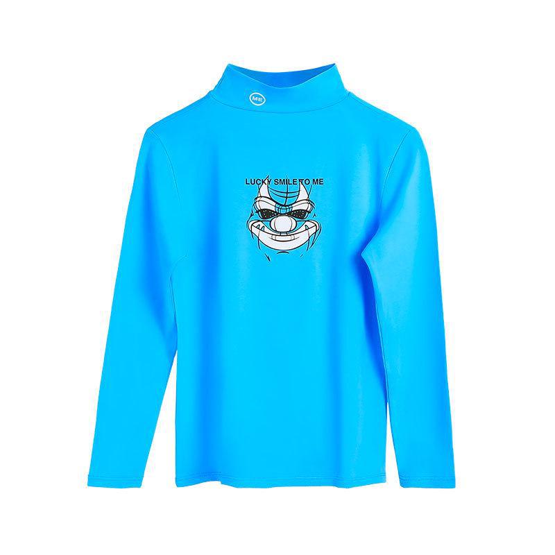Men's Lightweight Cotton Turtleneck Base Layer, Breathable Long Sleeve for Young Men