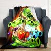 Plants Vs. Zombies Blanket Soft Warm Cozy Suitable for Bedding Seaside Livingroom for All Occasions Modern Style Birthday Christmas Gift Blanket