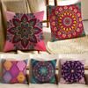 Mandala Style Decorative Cushion Cover Pillowcase Anti-Dustmite Living Room Sofa Decor Cushion Room
