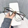 New Unisex Round Frame Glasses For Men Women  Anti-Blue Light Luxury Brand Green Leopard Optical Computer Reading Glasses