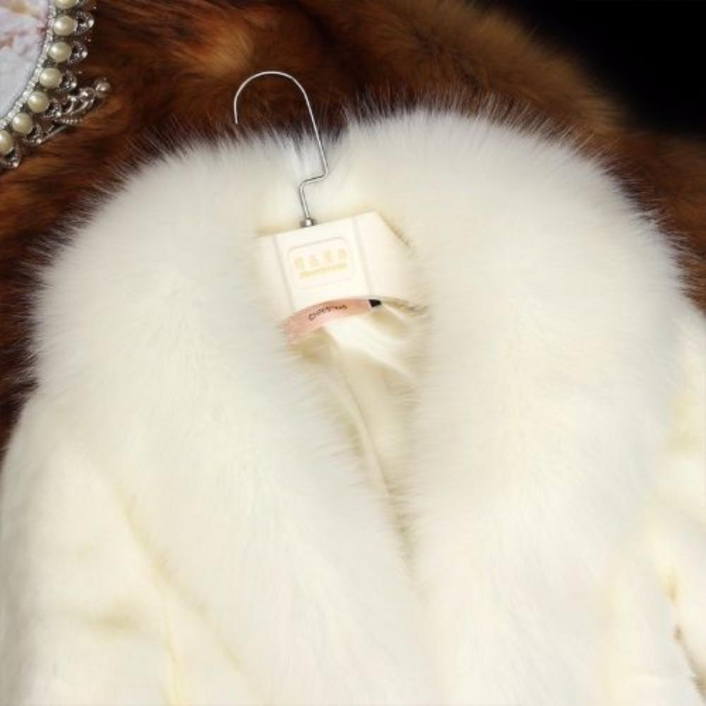 Fur Jacket Women's Autumn and Winter New Short Imitation Mink Fox Fur Collar Fashion Slim Jacket