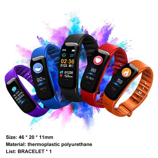 Bratară Inteligentă C1 plus Timp Lung de Standby Urmărirea Sănătății Multifuncțională Compatibilă Bluetooth Rezistentă la Apă IP67 Pedometru Confortabil Ceas Inteligent
