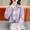 Summer Loose Chiffon Sunscreen Clothes for Women In Summer Thin Casual Versatile Long-sleeved Cardigan Short Jacket