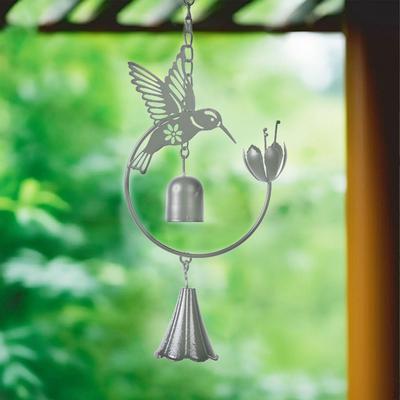 Bird Rain Chain Rainwater Catcher Decorative Windchime Wind Chime for Eaves Drainage Outdoor Porch