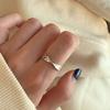 Unique Design Stylish Silver Plated Finger Ring For Women Adjustable And Trendy