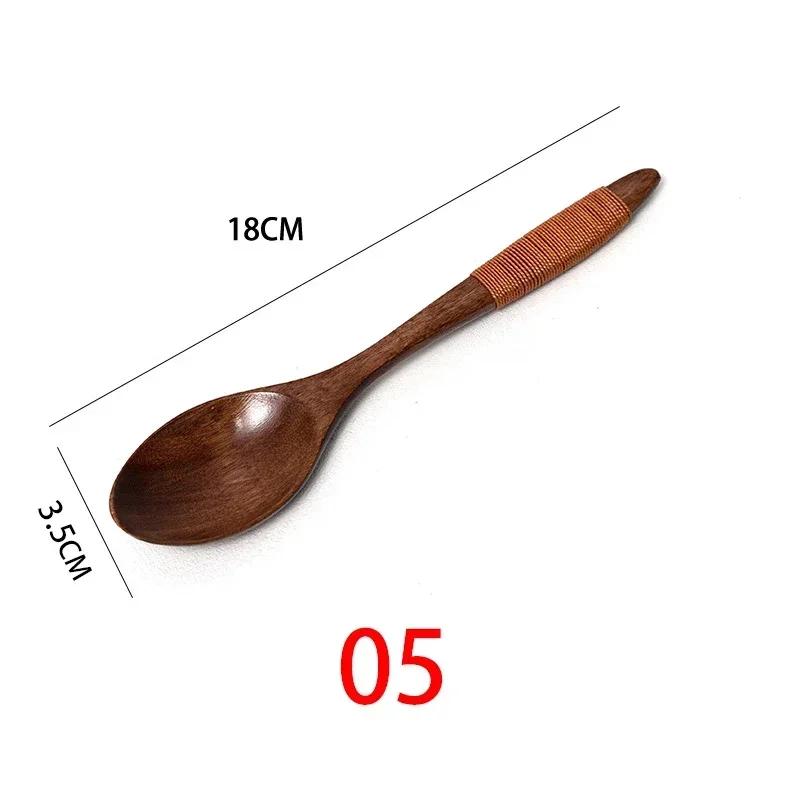 

Spoon Wooden Spoons for Cooking Utensil Ice Cream Coffee Tea Soup Spoon Dinner Tableware Kitchen Teaspoon Catering Supplies