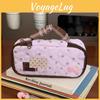 Cute Heartshaped Pencil Case For Girls With Large Capacity And Polyester Material For Students