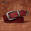 Personality All-match Retro Concave Leather Belt Women's First Layer Cowhide Casual Pin Buckle Belt