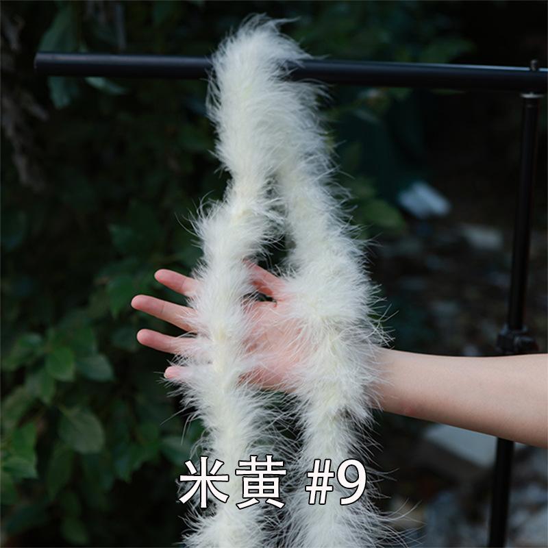 Color Encryption Thickened Feather Strip Diy Turkey Fluff Strip Wedding Decoration Clothing Skirt Accessories