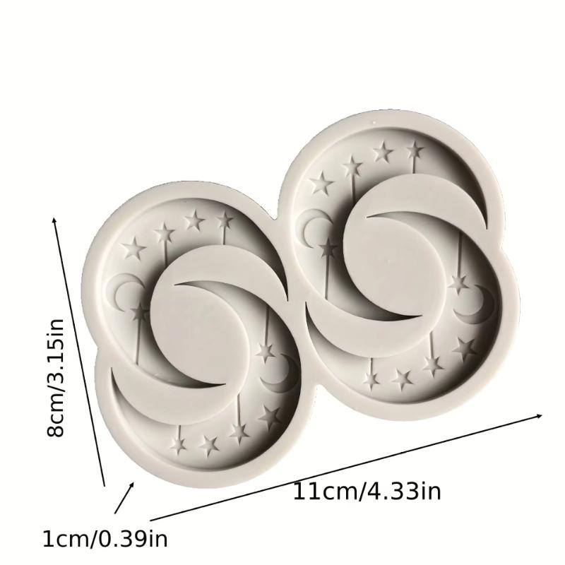 1Pcs Star Wonderful Moon Silicone Mold Sugarcraft Chocolate Cupcake Baking Mold Fondant Cake Decorating Tools