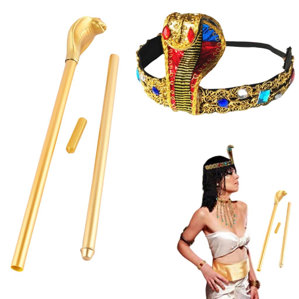 Mystický egyptský královský pokrývka hlavy Lehký Pohodlný Design Pro Tematická Setkání Vystoupení