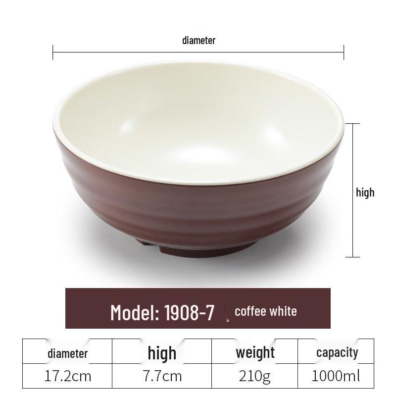 Yipan Nordic Melamine Deep Soup Bowl