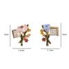 French Style Colored Enamel Glaze Flower Stud Earrings Simple Personality Special-Interest Earrings