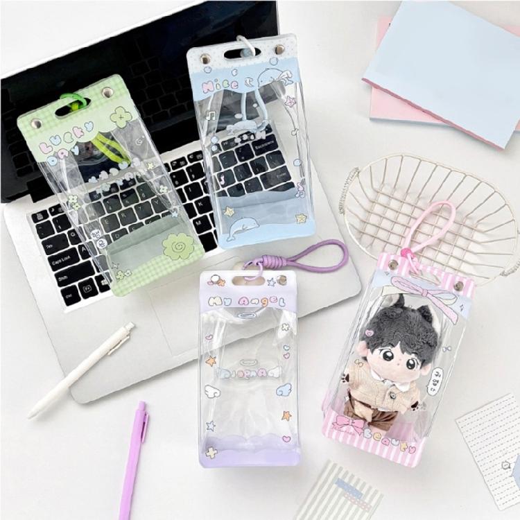 Plastic Hanging Doll Protective Case Portable Water-Resistant Organizer Storage Container For Travel And Home Use