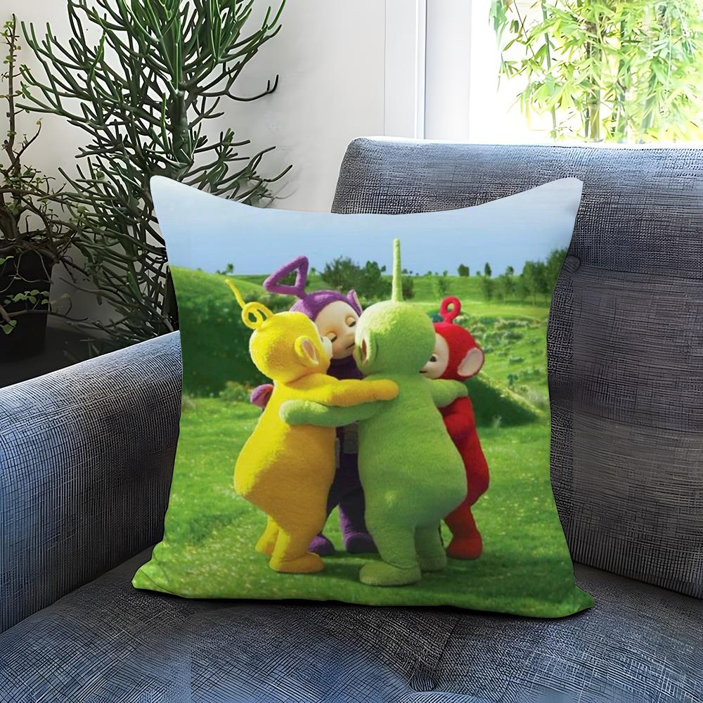 Federa Cuscino T-Teletubbies Carina Comoda Reversibile Ideale per Auto Divano Camera da Letto e Oltre