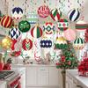 Yousheng 48 Pcs Christmas Hanging Swirls Decorations Light Bulb Snowflake Ceiling Garland for Home Office Mall Winter Holiday Decor