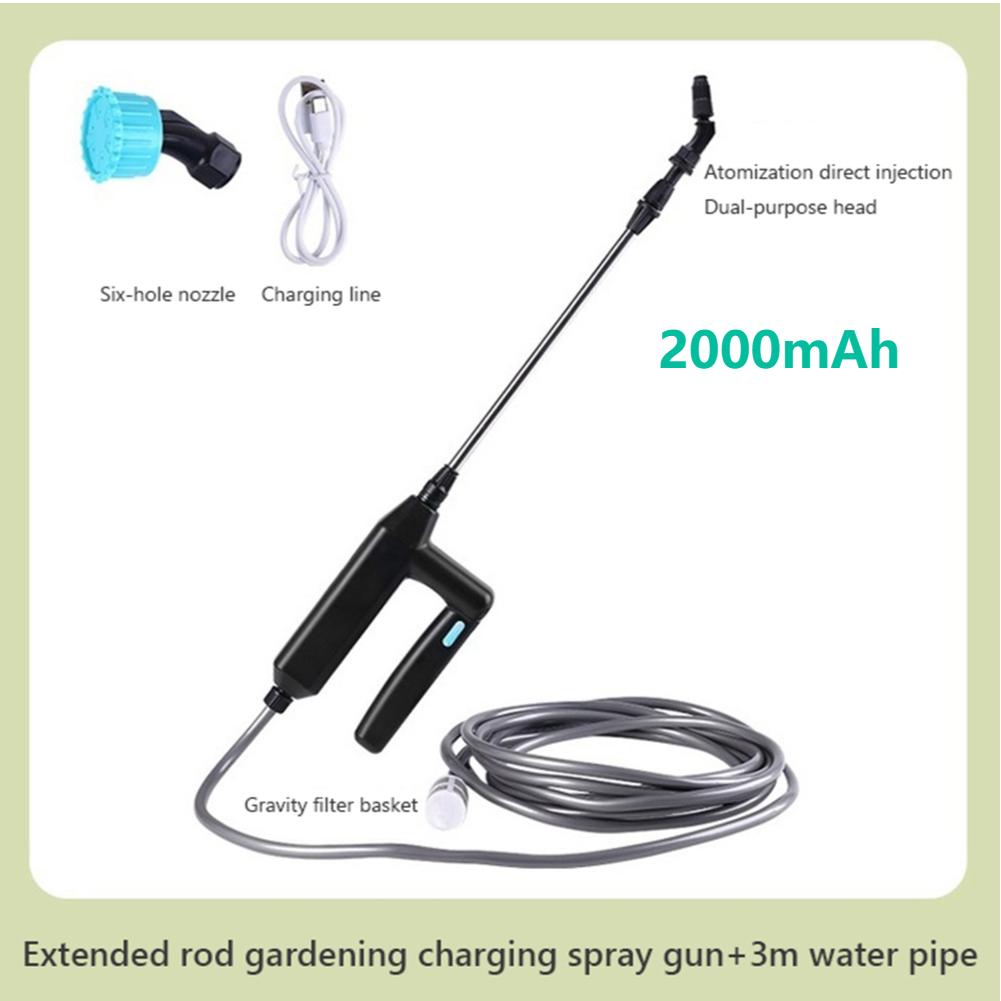 Portable Watering Spray Electric Gardening Sprayer USB Rechargeable Plant Sprayer High-Pressure Sprinkler ATV Cleaning Tools