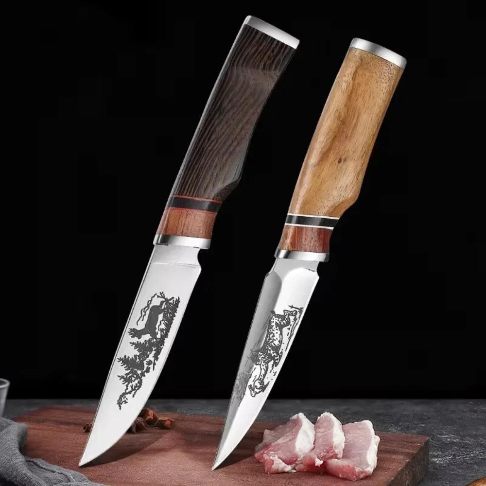 Küchenmesser Ausbeinmesser Metzgermesser Holzgriff Edelstahl Hackmesser Handgefertigt Geschmiedet Kochmesser Kochwerkzeuge Obstmesser