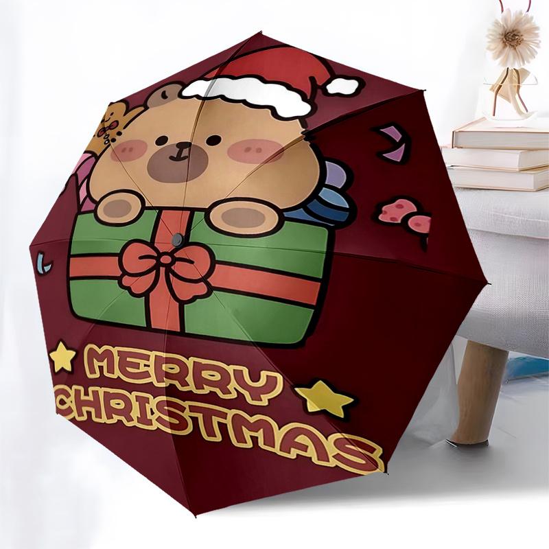 Reiseregenschirm mit Capybara-Motiv - 8 Rippen, Automatisches Öffnen und Schließen, Tragbares faltbares Design, Kompakter und stilvoller Schirm für unterwegs