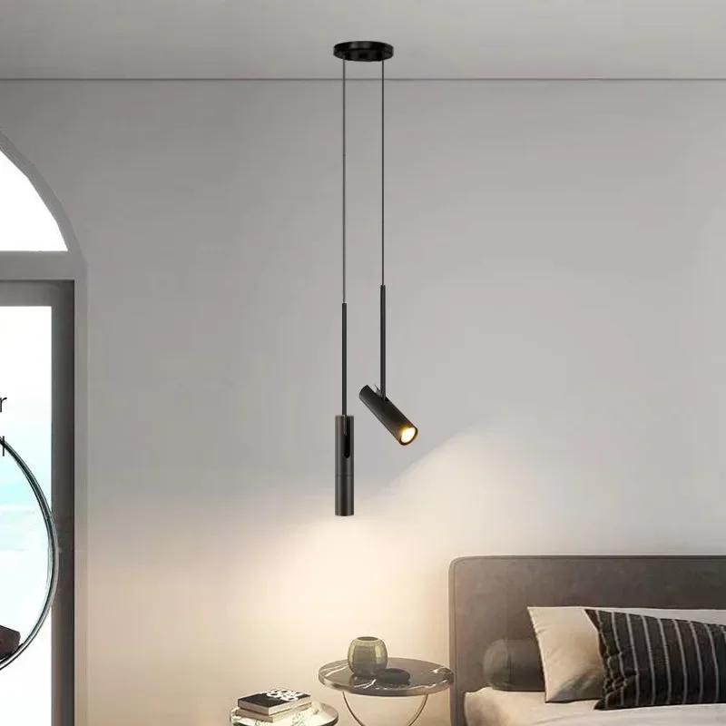 Modern LED Chandelier Nordic bedroom bedside spotlight home decoration catering lighting black gold adjustable angle gloss