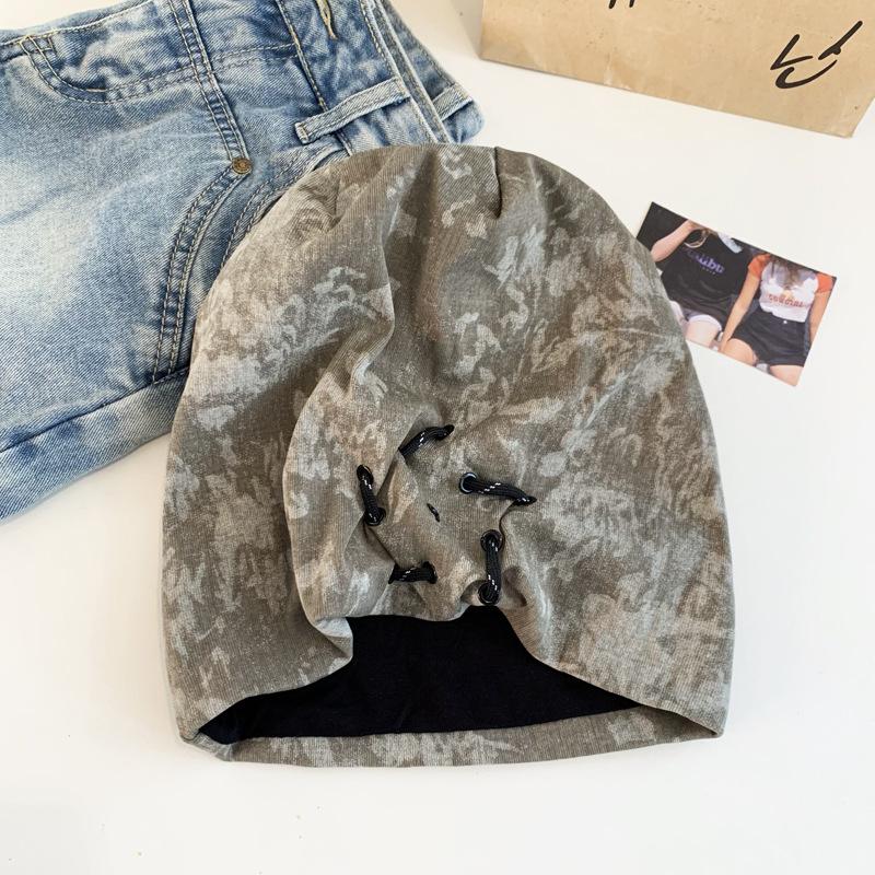 

Ретро Капелюх-куча з пустельного вітру для жінок Весна та Осінь Нішевий Дизайн Светр Холодна Шапка, що показує обличчя Маленька Шапка-баоту для Чоловіків M（56-58cm）