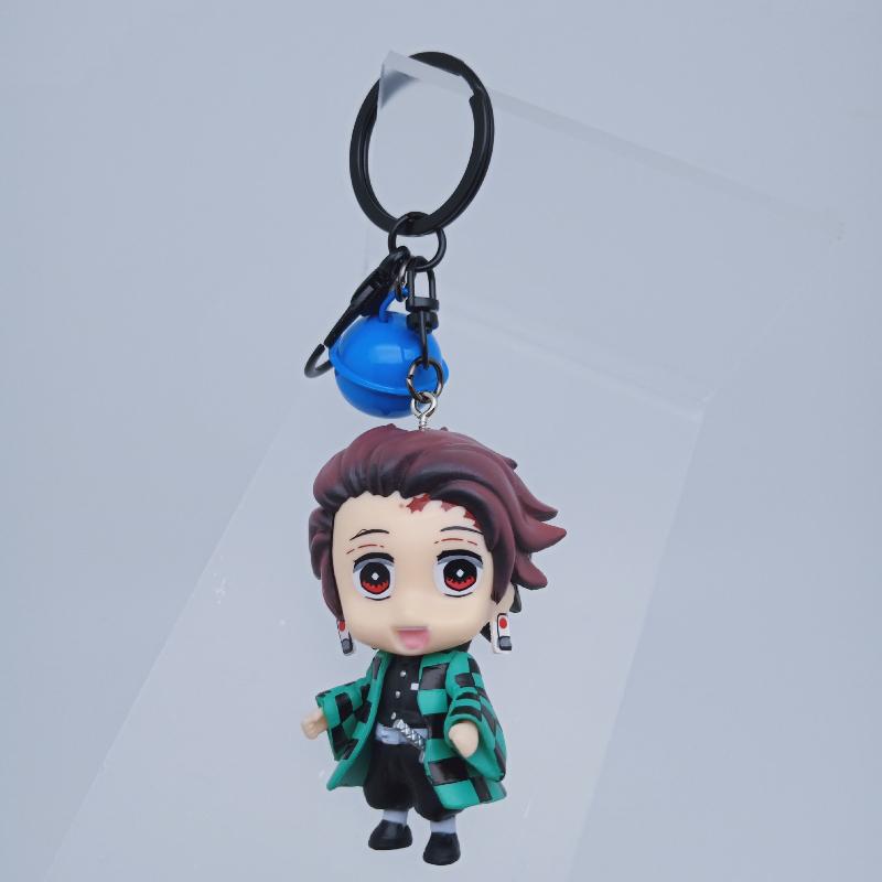 Dämonentöter PVC Schlüsselanhänger Niedliche Anime Figur Anhänger Tasche Zubehör Cosplay Geschenk Kimetsu no Yaiba