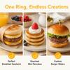 Nonstick Coating Egg Ring Mold Foldable Pancake Shaper Durable Omelette Mold  Breakfast Preparation