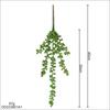 Plastic Artificial Succulent Plants Green Color Faux Succulents Wall Hanging Plants  Home Office