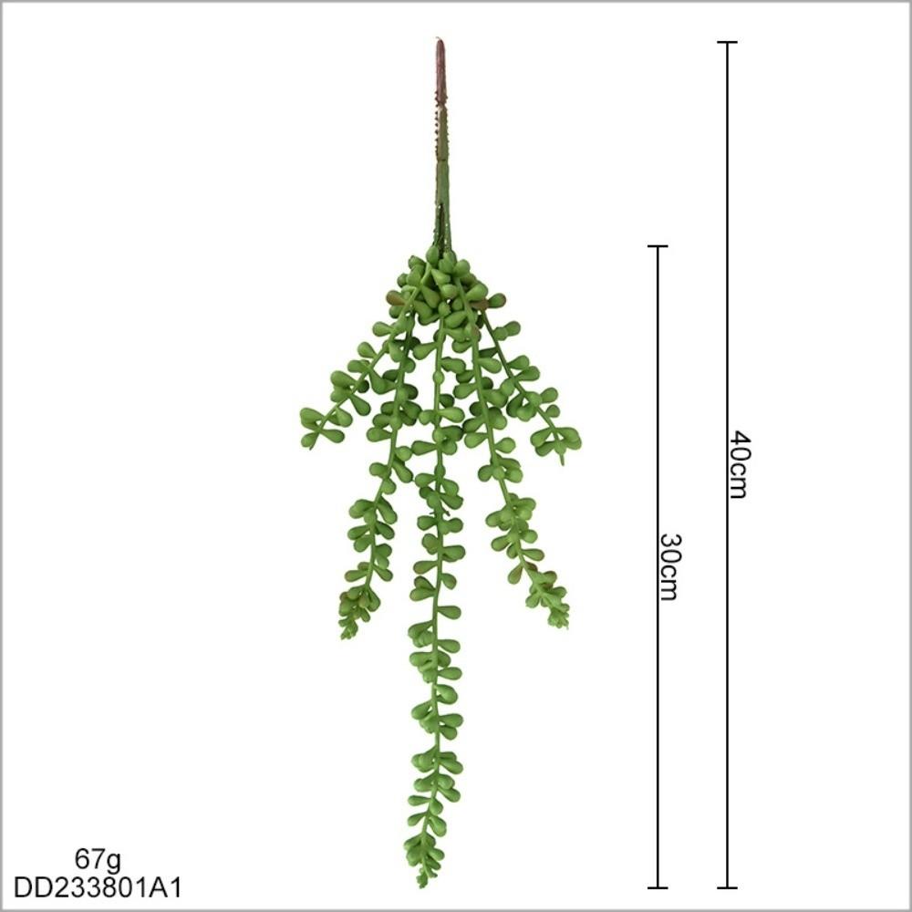 Plastic Artificial Succulent Plants Green Color Faux Succulents Wall Hanging Plants  Home Office