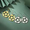 My Shape Soccer Pendent Necklaces for Women Men Stainless Steel Football Charms Necklace Box Chain Fashion Jewelry Boys Fans