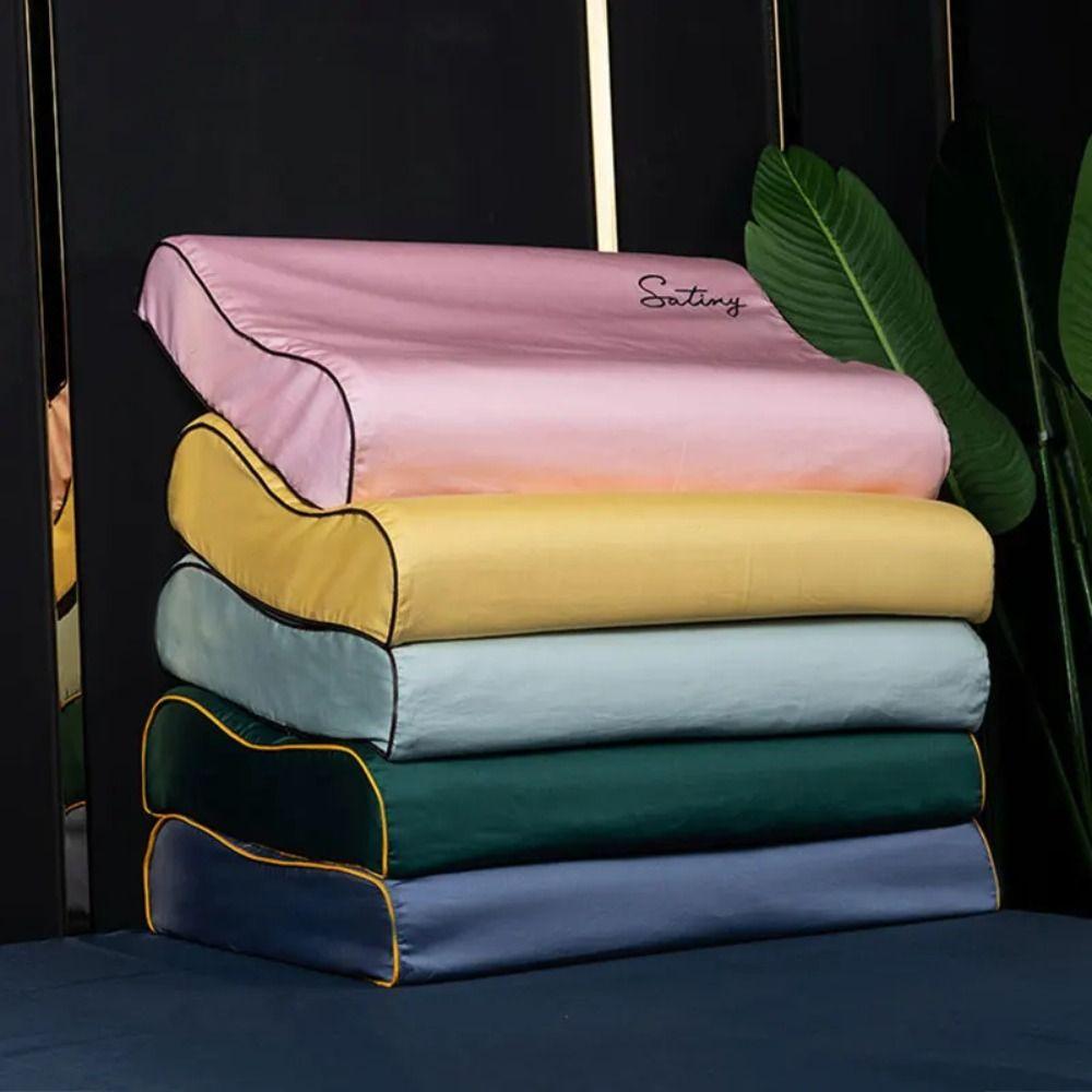 

Cotton Latex Pillowcase Zipper Sleeping Pillow Protector Bedding Sets Pillow Cover Home