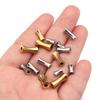 10pcs/Lot Bamboo Shape Stainless Steel Beads Spacer Beads Gold Color Loose Bead For Diy Jewelry Making Necklace Bracelet Earring