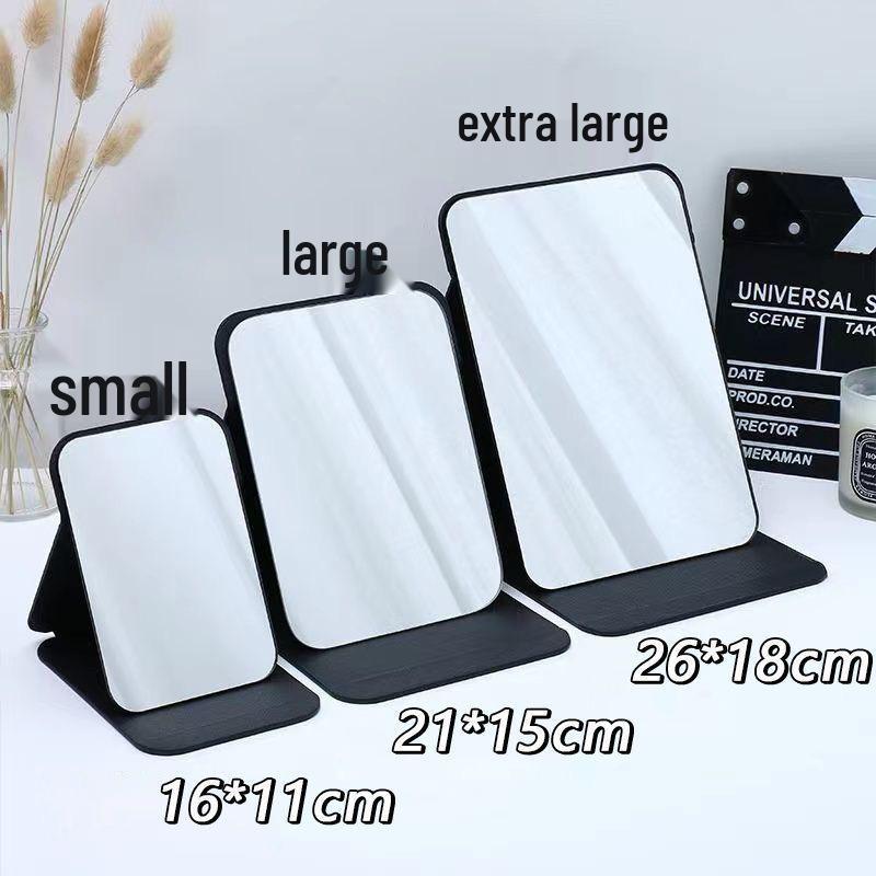 Ultra-Clear Portable Folding Mirror for Desk or Dormitory Use